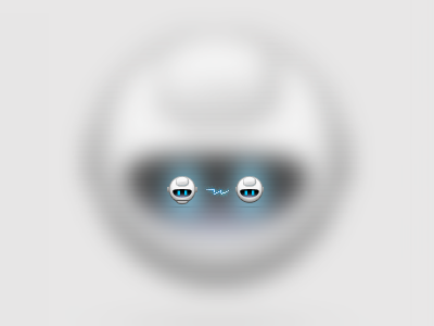 Robo icons (32px) 32 px 32px black blue electric gray icons robot round white