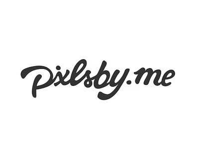 Pixlsby.me font logo pixlsbyme website wip