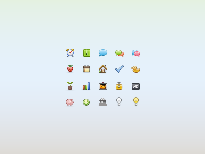 20 icons for the free update pack [WIP] 16 16px colored icons mini minicons pixels