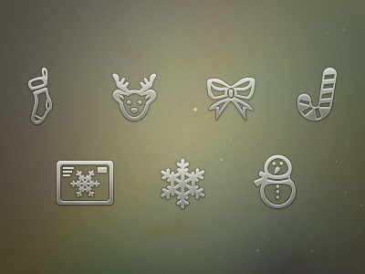 X-mas in 34 days :) christmas icons iconset set simplicons x mas