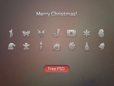 Christmas Free PSD free icons photoshop psd web