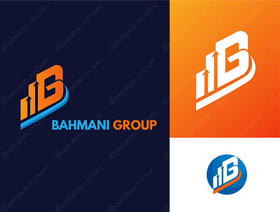 BAHMANI GROUP branding design graphic design icon illustration logo typography ui ux vector