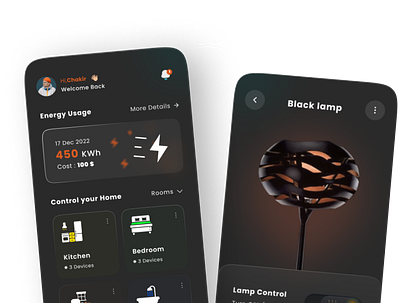 UX UI Smart home app design