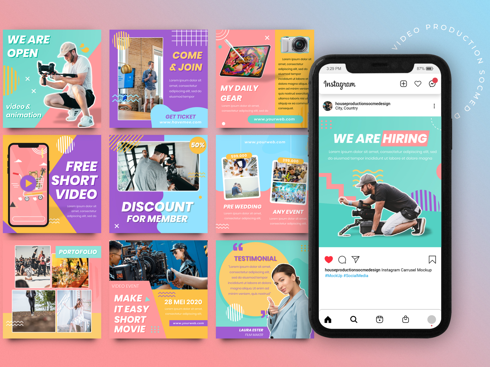 House Production Social Media Post Design by Alfaro Rudolf on Dribbble