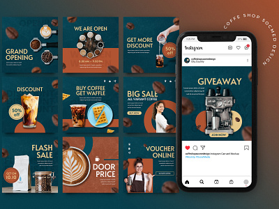 Coffee Shop Social Media Post Design