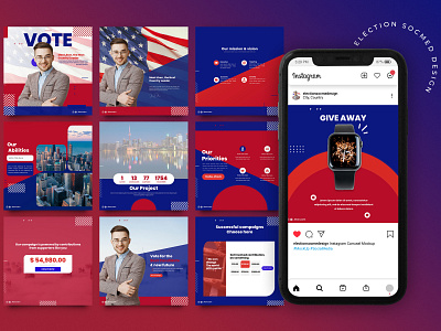 Elections Social Media Post Design brand identity branding election page elections instagram design instagram post social media social media design