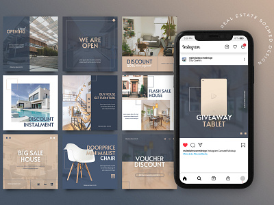 Real Estate Social Media Post Design brand identity branding instagram design instagram post real estate real estate businessess social media social media design