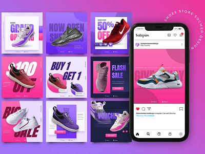 Shoes Store Social Media Post Design