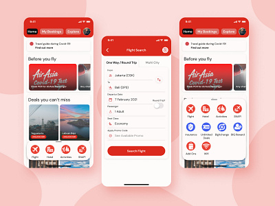 AirAsia Redesign airasia case study design flight app mobile app travel travel app ui ux