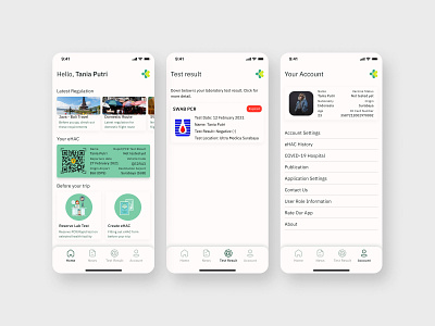 eHAC Indonesia Redesign case study covid ehac health health passport minimal mobile app passport app redesign travel travel app ui ux