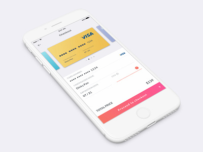 Daily UI #002 - Credit Card Checkout credit card creditcard dailyui