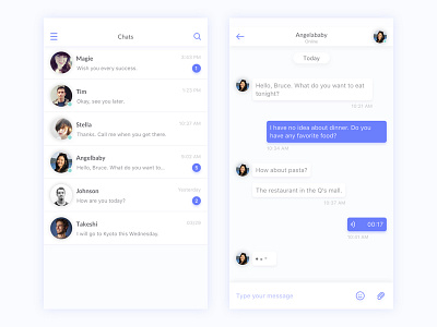 Daily UI #013 - Direct Messaging chat dailyui dm