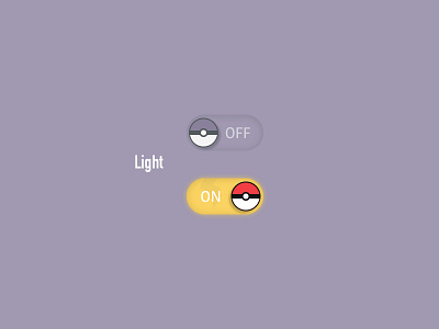 Daily UI #015 - On/Off Switch dailyui pokemon switch toggle