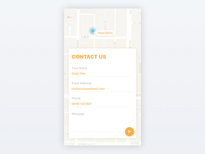 Daily UI #028 - Contact Us contact dailyui