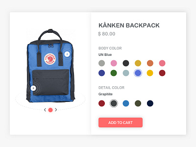 Daily UI #033 - Customize Product customize dailyui