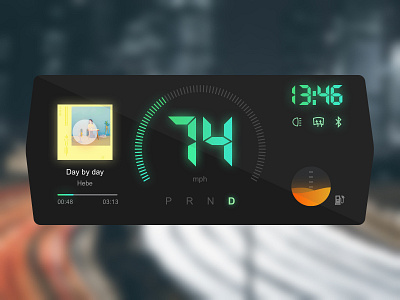 Daily UI #034 - Car Interface car dailyui dashboard