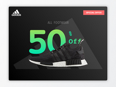 Daily UI #036 - Special Offer adidas dailyui discount on sale shoe