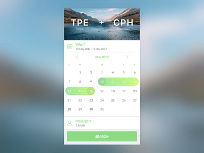 Daily UI #038 - Calendar calendar dailyui