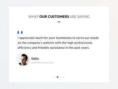 Daily UI #039 - Testimonials dailyui testimonials