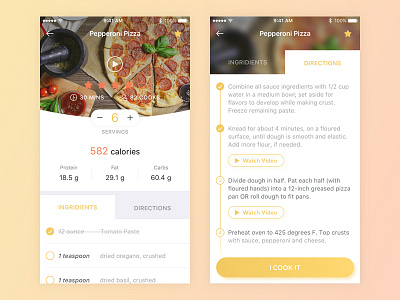 Daily UI #040 - Recipe