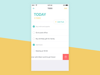 Daily UI #042 - Todo List