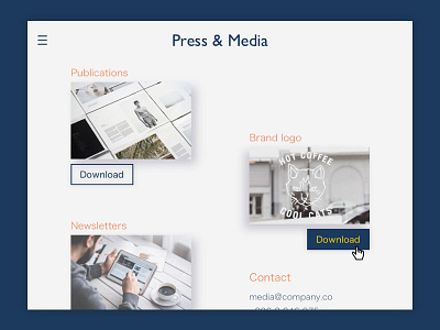 Daily UI #051 - Press Page