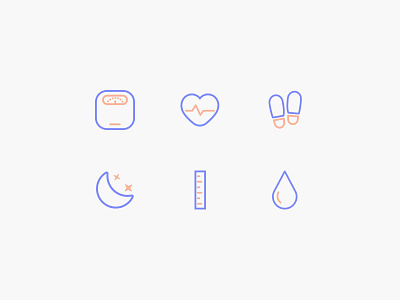 Daily UI #055 - Icon Set dailyui health icon weight
