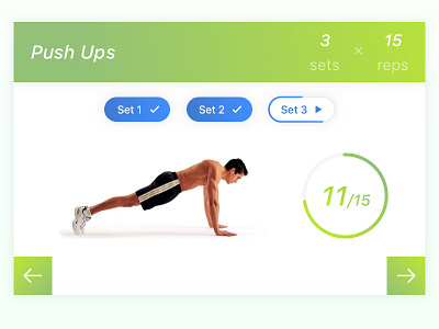 Daily UI #062 - Workout Of The Day dailyui fitness gym workout