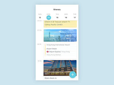 Daily UI #079 - Itinerary