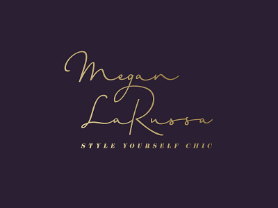 Megan LaRussa branding fashion gold identity luxury mark