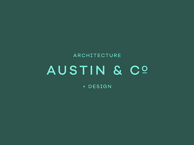 Austin & Co. architecture bold design galano logo mark