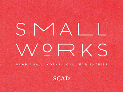 Small Works identity lockup type typography vinyl