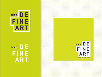 deFINE Art Concept art branding cover die cut fine art type typography