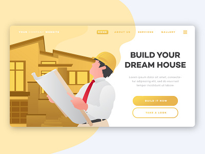 DREAM HOUSE art design flat graphic design illustration illustrator minimal ui vector website