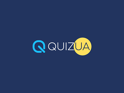Logo quizUA branding graphic design identity illustration logo logodaily logoinspiration logomaker logomark logos logotype mark ui