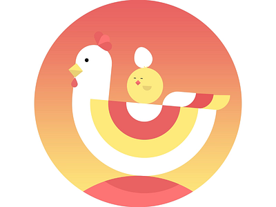Spring Chicken ae after effects animation chick egg gif graphics loop mograph motion motion graphics vector