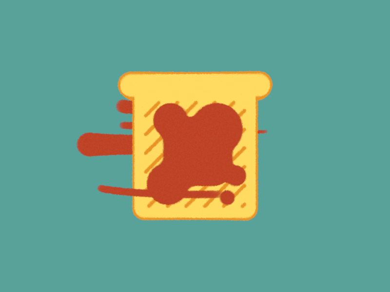 Toast ae after effects animation gif jam loop motion motion graphics spin toast