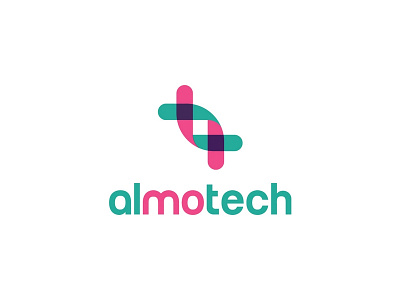 Almotech Logo almotech app dna logo mobile plus tech