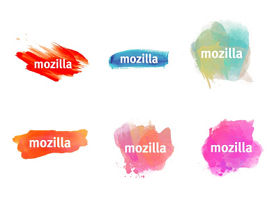 Mozilla Rebrand Ideas #1 color logo mozilla rebrand splash water color