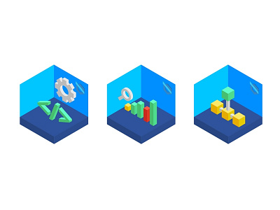 Isometric IT Illustrations icon illustration isometric it