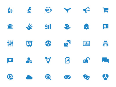 Censorship Category Icons