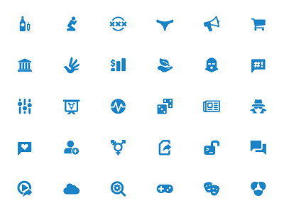 Censorship Category Icons