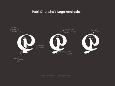 Putri Chandra's Logo Analysis branding design flat icon illustration logo logo design logogram logotype minimal monogram type typography typography logo