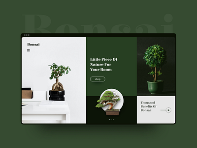 Landing page design concept adobexd bonsai daily ui dailyui 002 dribbblers figma homepagedesign nature ui uidesign uidesigner uiux ux ux design ux designs web webdesign