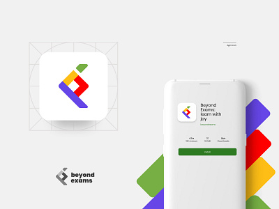 App icon design abstract abstract logo appicons bemonogram colourful logo dailyui design flatdesign icon iconography illustrator minimal monogram playfullogo popular shot uidesign uxdesign