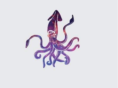 Space Squid animal illustration illustrator