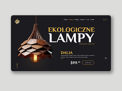 Eco lamps store in Poland clean design graphicdesign landing landing page ui ux web design