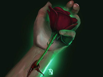 Rose Impulse concept art digital illustration painting procreate