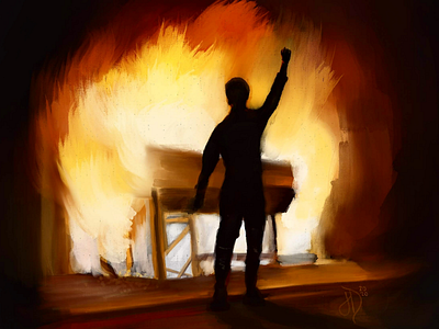 Rise UP! art artwork color dailyui freedom georgefloyd inspire justice procreate render riots