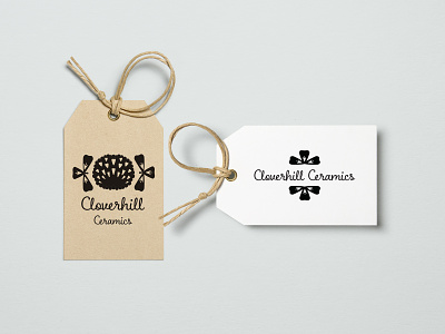 Cloverhill Ceramics Logo design illustrator logo logo design logo design concept script font typography